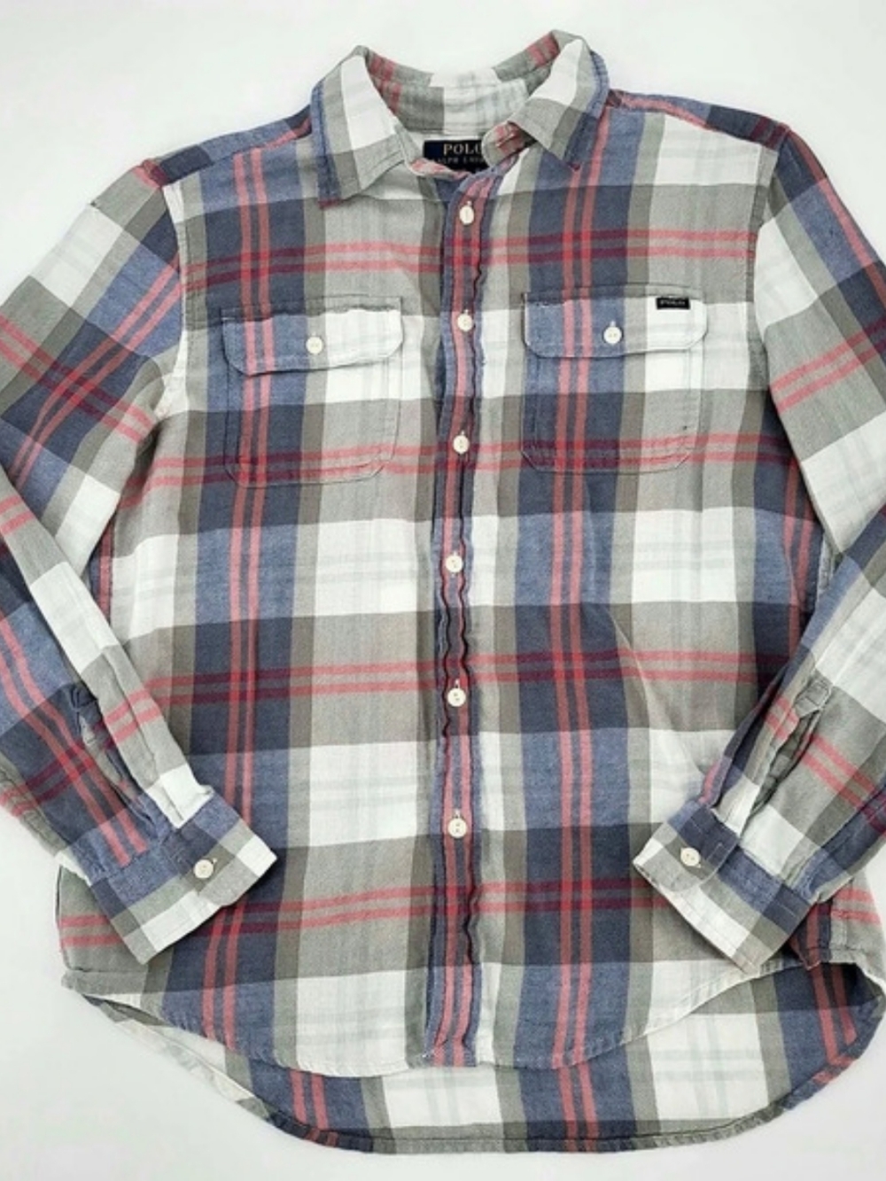 Polo Ralph Lauren Boys Large Plaid Button Down Shirt